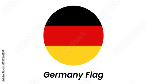 Free Download Circular German Flag Icon: Black, Red, Gold Triband - GFXLoad
