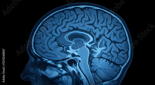 Brain scan human head medical imaging
