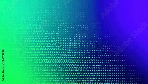 Abstract digital gradient, pixelated teal and violet