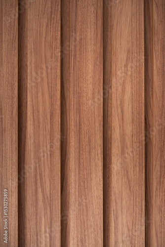 Wooden Slatted Wall Texture in Natural Light
