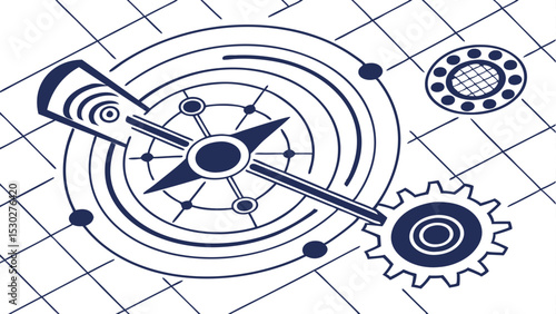 Smart City Skyline with Wireless Signals and Solar Energy – Futuristic EPS Vector Illustration

