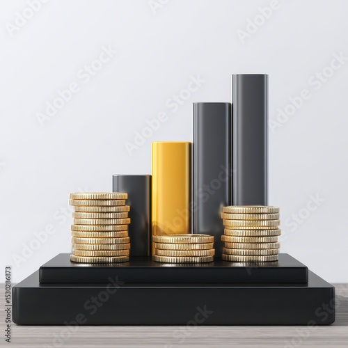 Graph of increasing gold coins