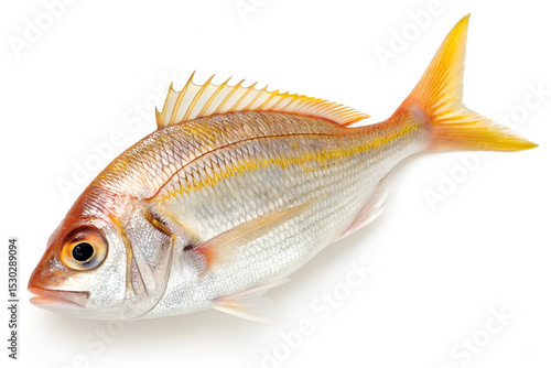 Fresh red snapper fish, whole and raw seafood 