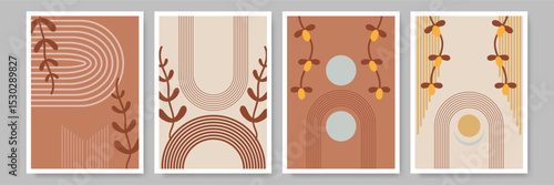 Warm Color Vibe Bohemian Wall Poster Design