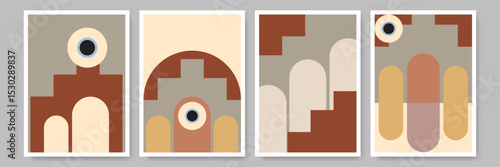 Warm Color Vibe Bohemian Wall Poster Design