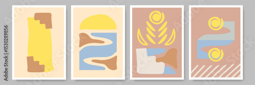 Warm Color Vibe Bohemian Wall Poster Design