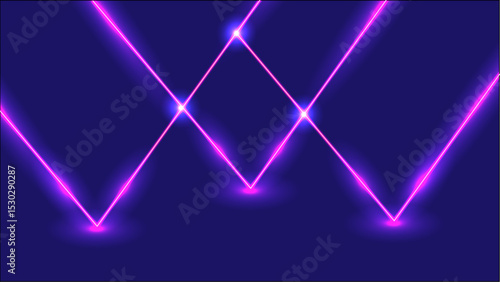 Colorful Neon Color Light Background Vector