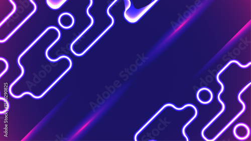 Colorful Neon Color Light Background Vector