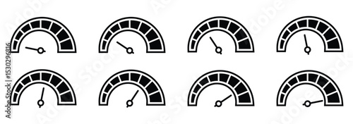Speedometer, tachometer, indicator icons. Speed indicator icon. fast speed icon vector illustration.