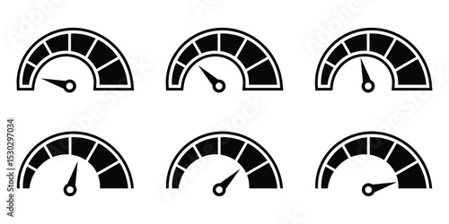 Speedometer, tachometer, indicator icons. Speed indicator icon. fast speed icon vector illustration.