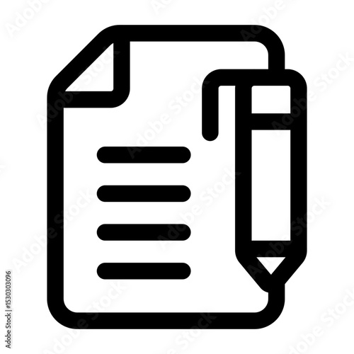 Document With Pencil Icon
