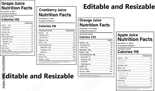 New Nutrition Facts, Apple Juice Nutrition Facts, Orange Juice Nutrition Facts, Grape Juice Nutrition Facts, Cranberry Juice Nutrition Facts, Nutrition Facts label,  Nutrition, Facts, 