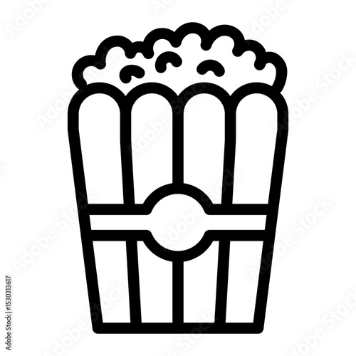 popcorn Line Icon