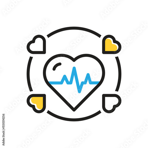 Multi color icon for alive