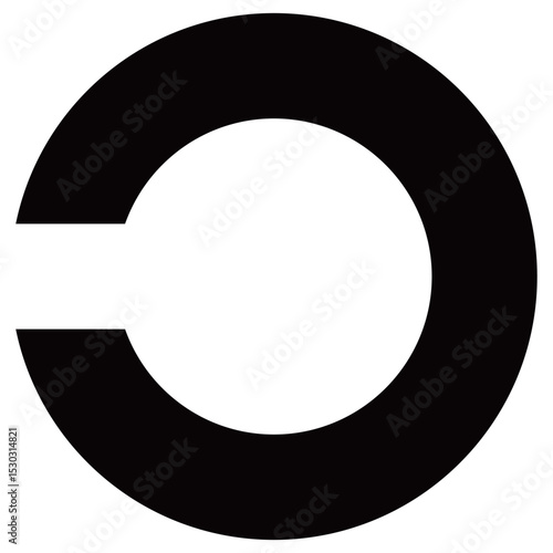 家紋です。左が開いたランドルト環といいます。