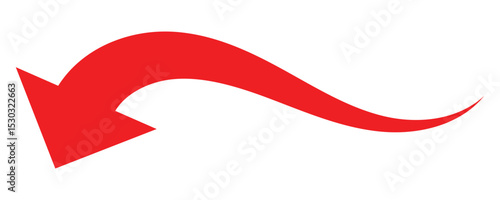 Red curved down arrow icon. Flowing downward arrow. Red vector arrow. Wavy red arrow icon. Downward motion arrow on white background. Free Download Red curved down arrow icon. Flowing downward arrow. Red vector arrow. Wavy red arrow icon. Downward motion arrow on white background. - GFXLoad