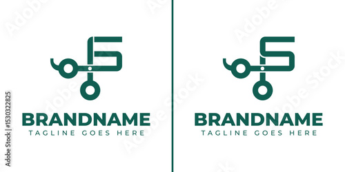 Letter G or S Scissor Logo, for barbershop, tailor, or brand related to scissor