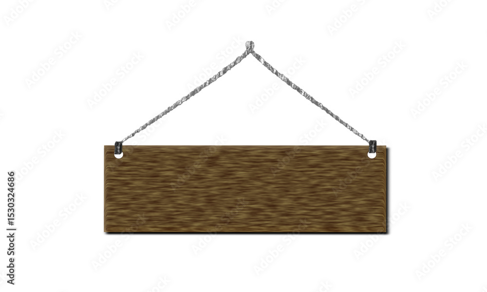 Illustration of a wooden board with a natural grain texture hanging from a rope. Suitable as a lettering template, bulletin board, vintage decoration, or rustic and nature themed design element. Illustration of a wooden board with a natural grain texture hanging from a rope. Suitable as a lettering template, bulletin board, vintage decoration, or rustic and nature themed design element.