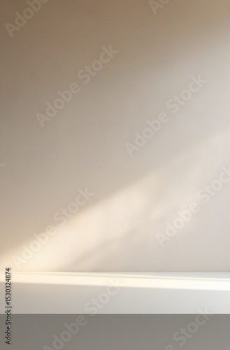 empty white room with light