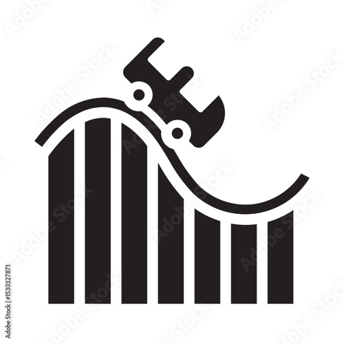 rollercoaster Solid icon