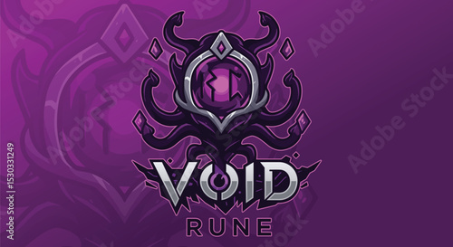 Void Rune Arcane Symbol Vector Illustration