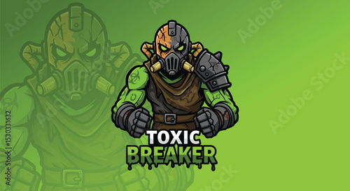 Toxic Breaker Mech Insect Mascot Logo Vector