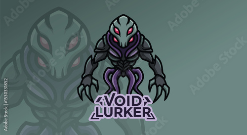 Void Lurker Alien Monster Esports Logo Vector