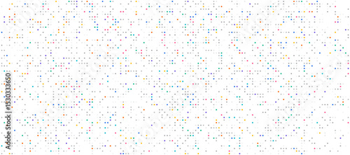 Digital technology background. Digital data dots gray pattern pixel background