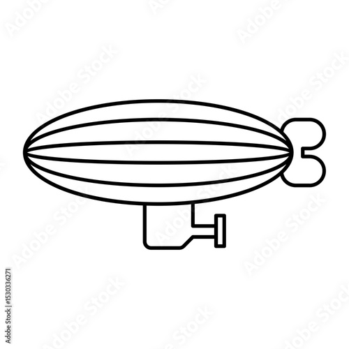 Airship outline icon