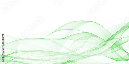 abstract green wave background