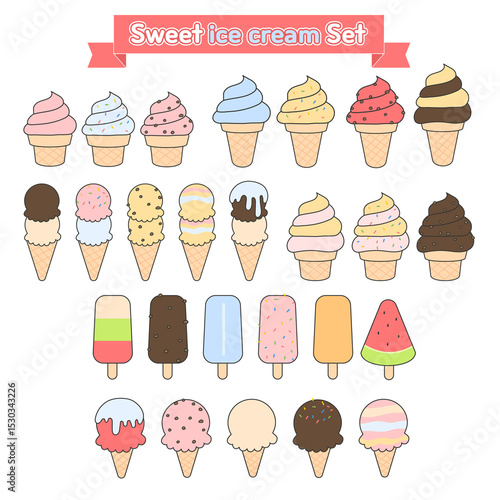 Ice Cream Vector Set