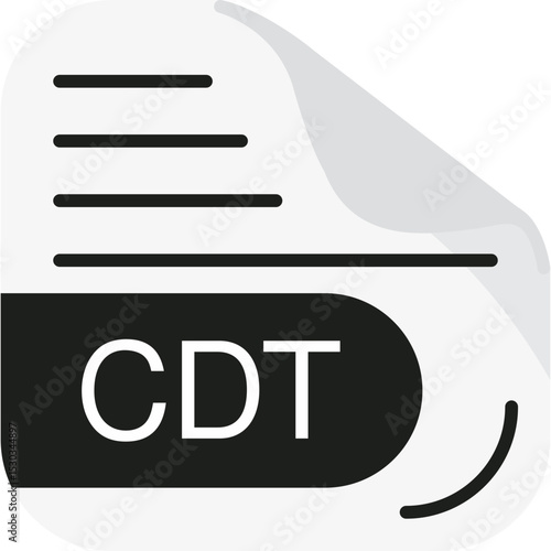 Bilde på lerret CDT File Format Icon