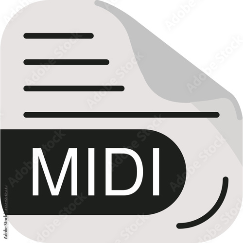 MIDI File Format Icon