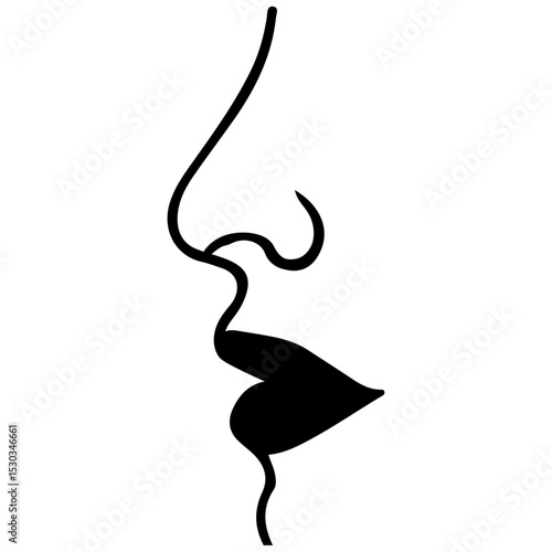 vector illustration of a silhouette of a woman