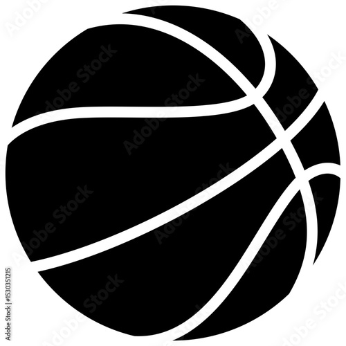 classic basketball ball sport equipment solid or symbol icon