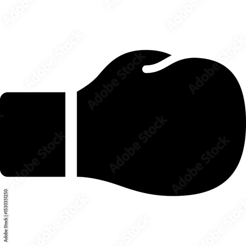 boxing gloves or punch for fighter in combat and martial art solid or symbol icon