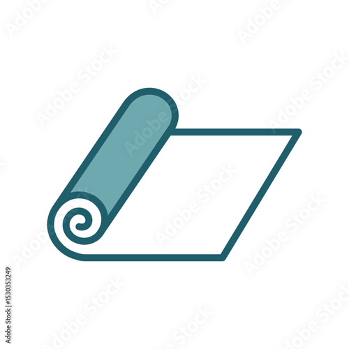 yoga mat icon vector design template simple and clean