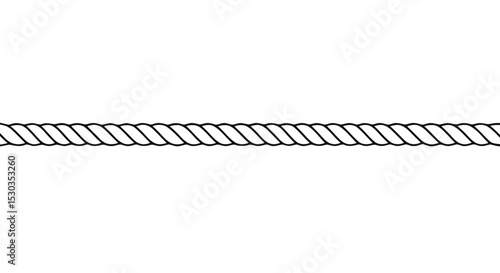 Seamless rope border pattern