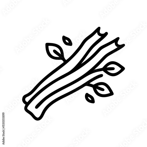 Simple Palo Santo illustration. Relax. Refresh. Essential oil. Meditation. Purification. Insect repellent.