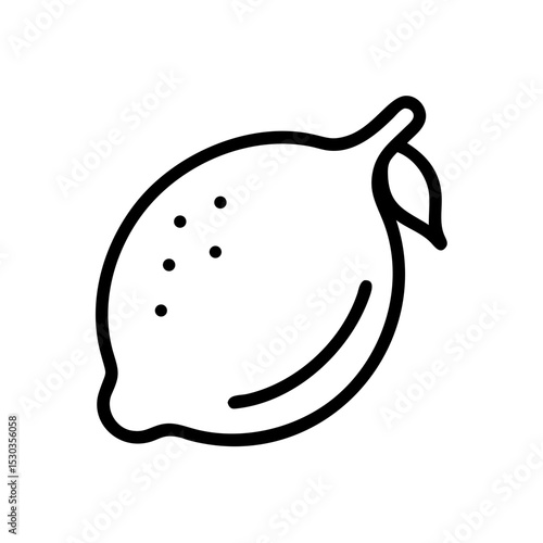 Illustration of a simple lemon. Fruits. Lemonade. Refreshing. Preservatives. Pesticide.