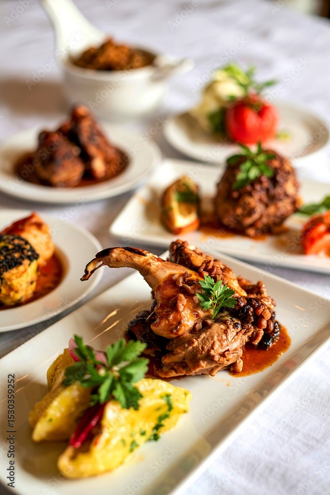 The delicious gulas dish assortment The delicious gulas dish assortment