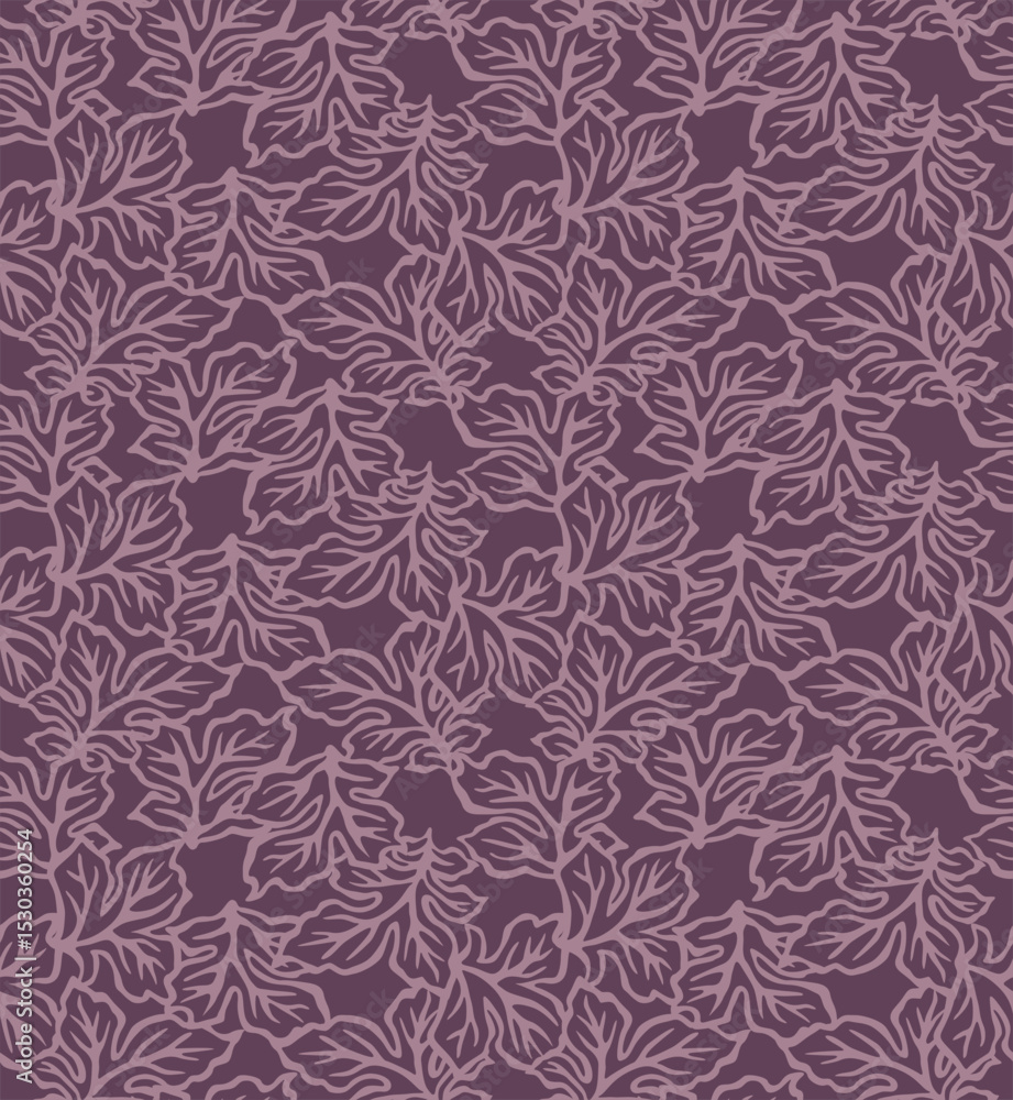 Japanese Wild Leaf Vector Seamless Pattern Japanese Wild Leaf Vector Seamless Pattern