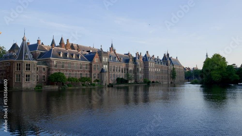 Wallpaper Mural Cityscape of The Dutch Parliament Binnenhof Palace at sunset in The Hague, The Netherlands. Torontodigital.ca