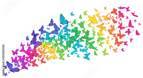 A Kaleidoscope of Butterflies A Colorful Fluttering Display of Natural Beauty and Grace