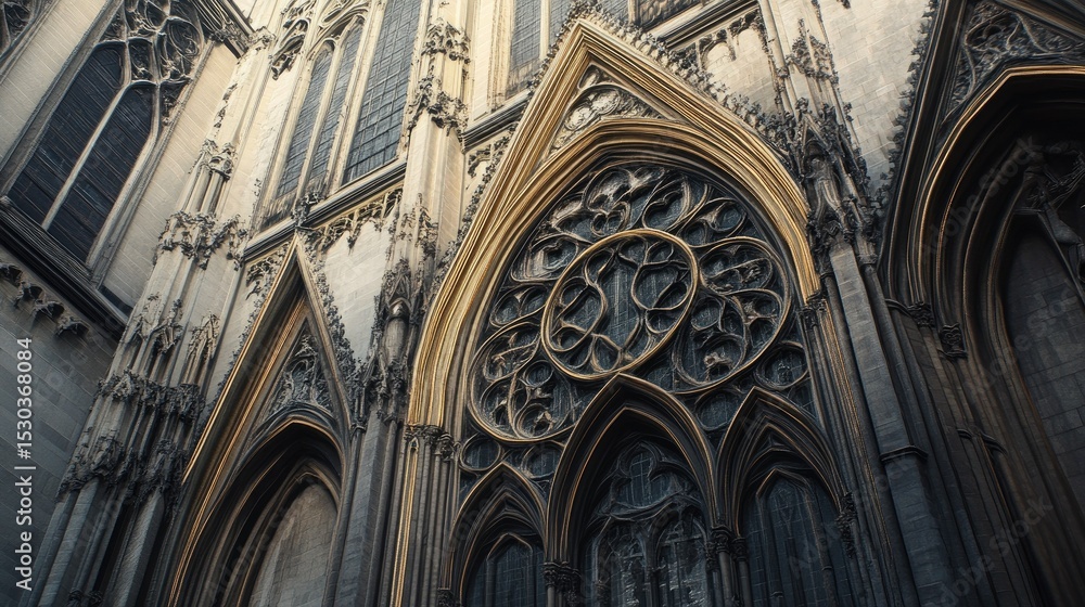 Obraz premium Gothic Cathedral Architectural Detail