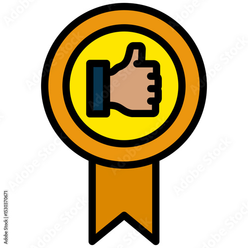 Like Label Outline Flat Icon, Teamwork Management Outline Flat Icon Collection