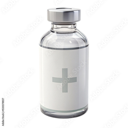 Medical Vaccine Vial Drawing