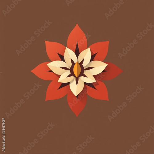 Stylized Floral Bloom Illustration