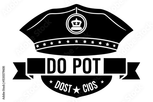 Police Hat Badge Do Pot Dost Cios Emblem Design