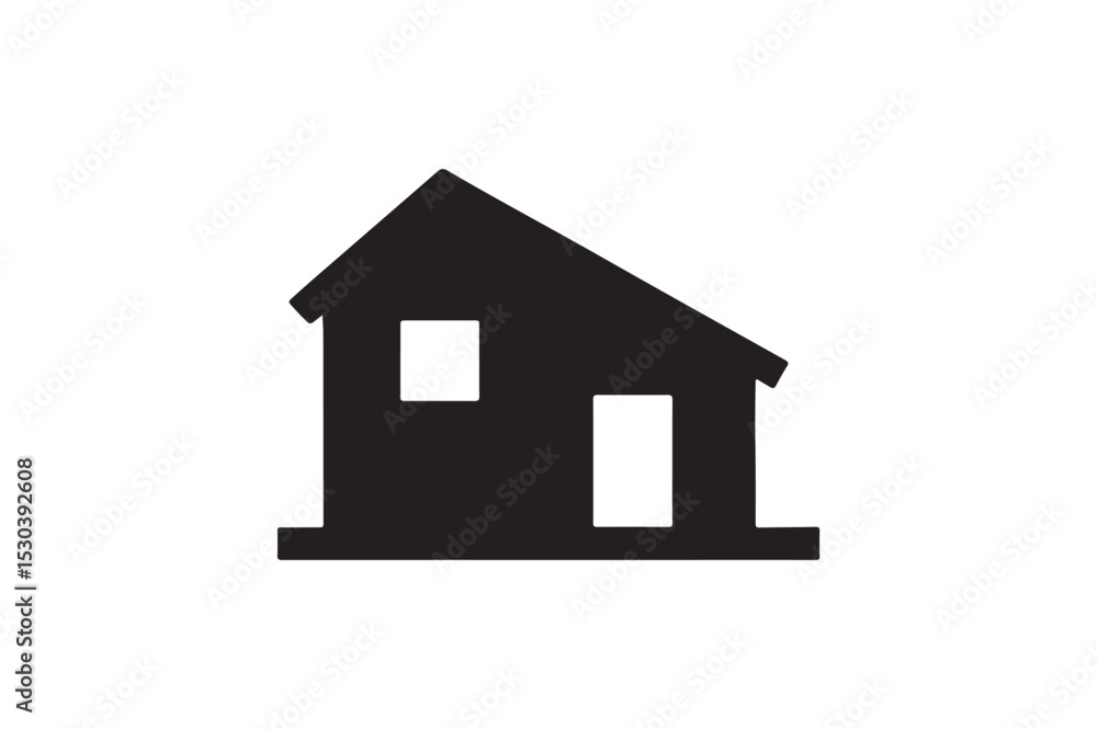 Elevation Icon silhouette vector with white background Elevation Icon silhouette vector with white background